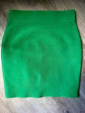 Akira Chicago Black Label Emerald Green Bandage Bodycon Mini Skirt | Small